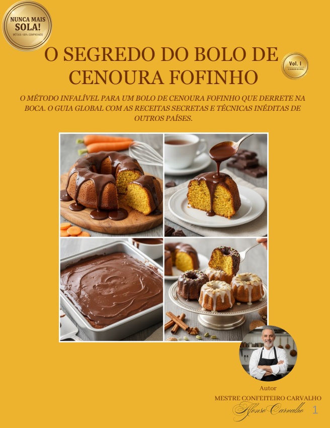 Capa Volume I Bolo de Cenoura